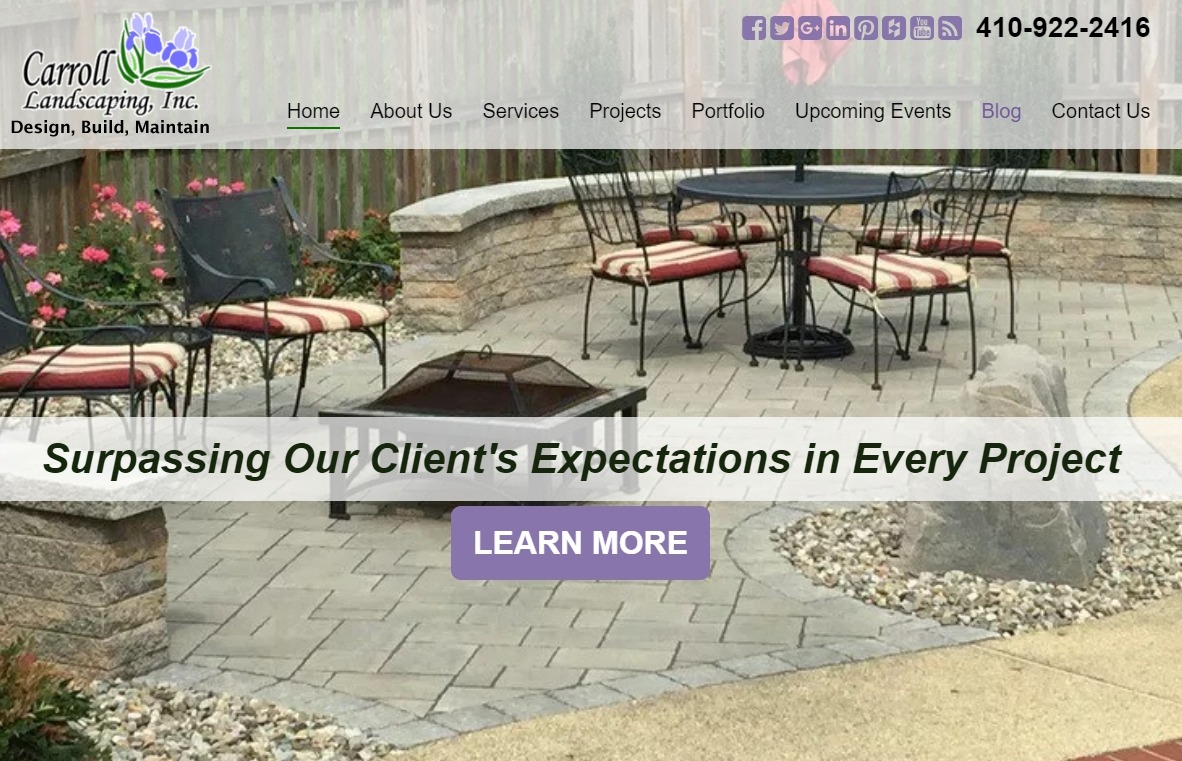 Landscaping Design & Maintenance Services - Howard County, Baltimore, Columbia MD | Caroll Landscaping, Inc.