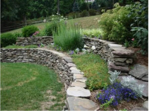 Retaining Walls in Woodbine carroll landscaping